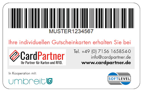 individuelle Gutscheinkarte CardPartner Kontakt